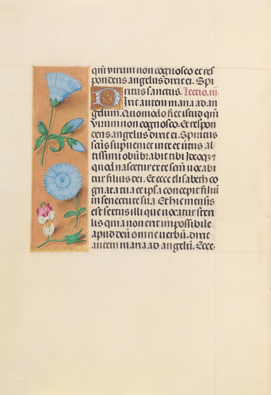 Godziny królowej Izabeli Katolickiej, królowej Hiszpanii: Fol. 163v, ok. 1500. autorstwa Master of the First Prayerbook of Maximillian