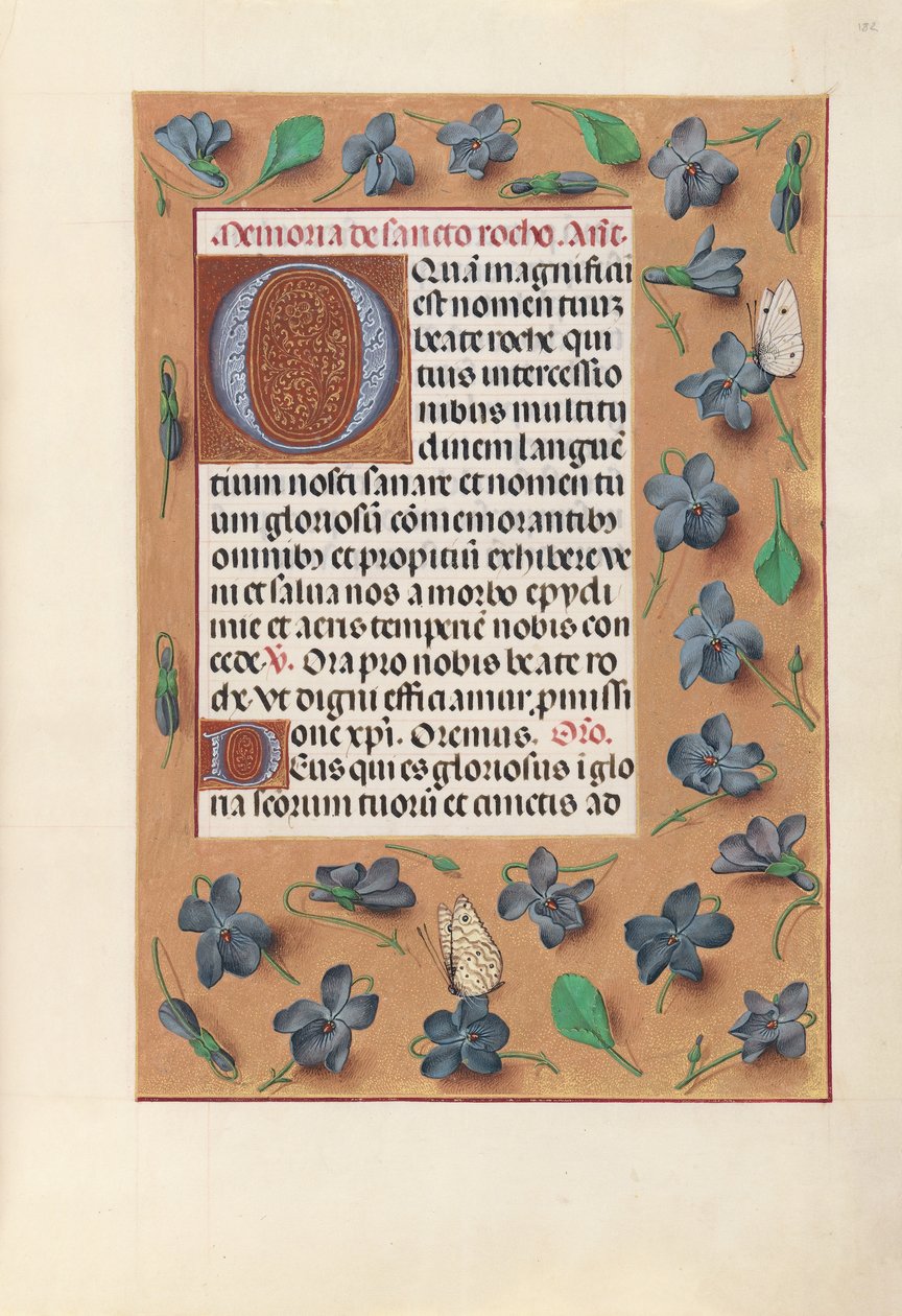 Godziny królowej Izabeli Katolickiej, królowej Hiszpanii: Fol. 182r, ok. 1500. autorstwa Master of the First Prayerbook of Maximillian