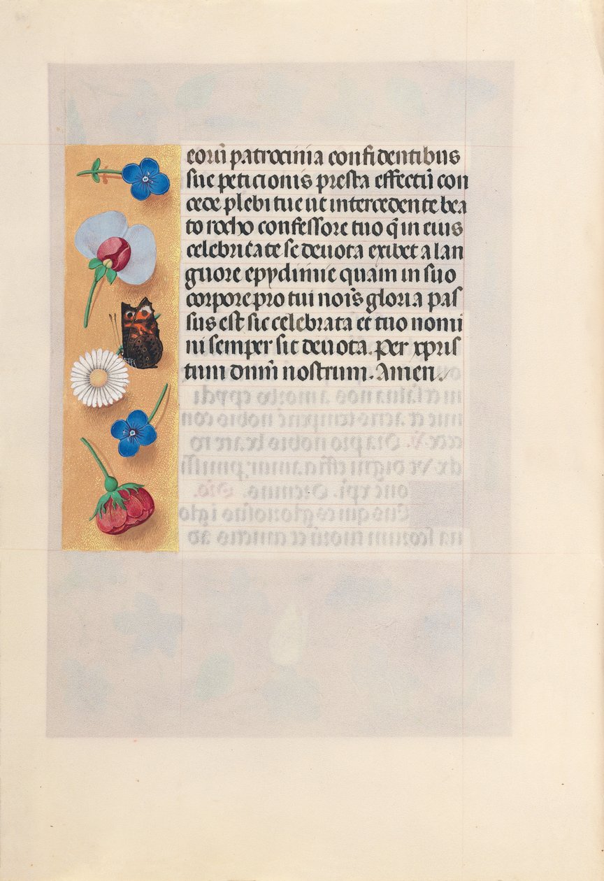Godziny królowej Izabeli Katolickiej, królowej Hiszpanii: Fol. 182v, ok. 1500. autorstwa Master of the First Prayerbook of Maximillian