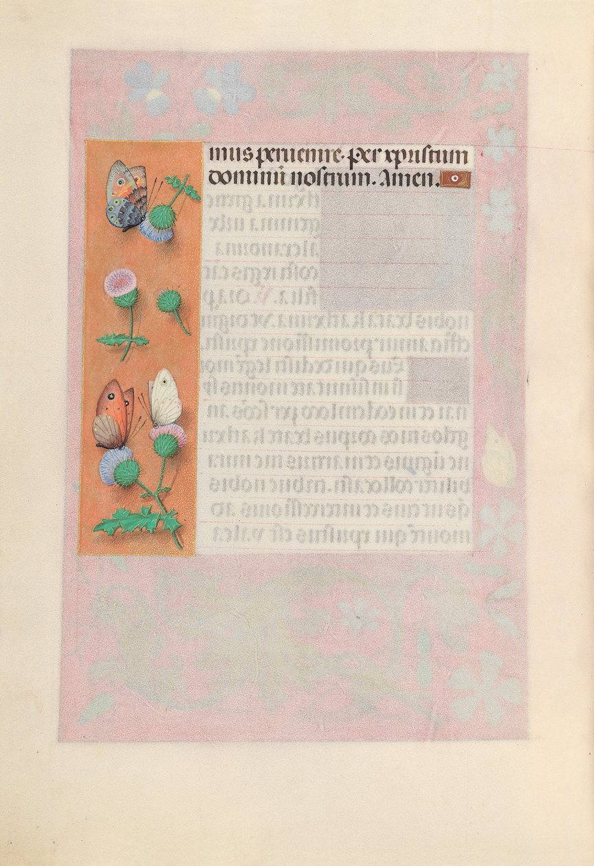 Godziny królowej Izabeli Katolickiej, królowej Hiszpanii: Fol. 190v, ok. 1500. autorstwa Master of the First Prayerbook of Maximillian