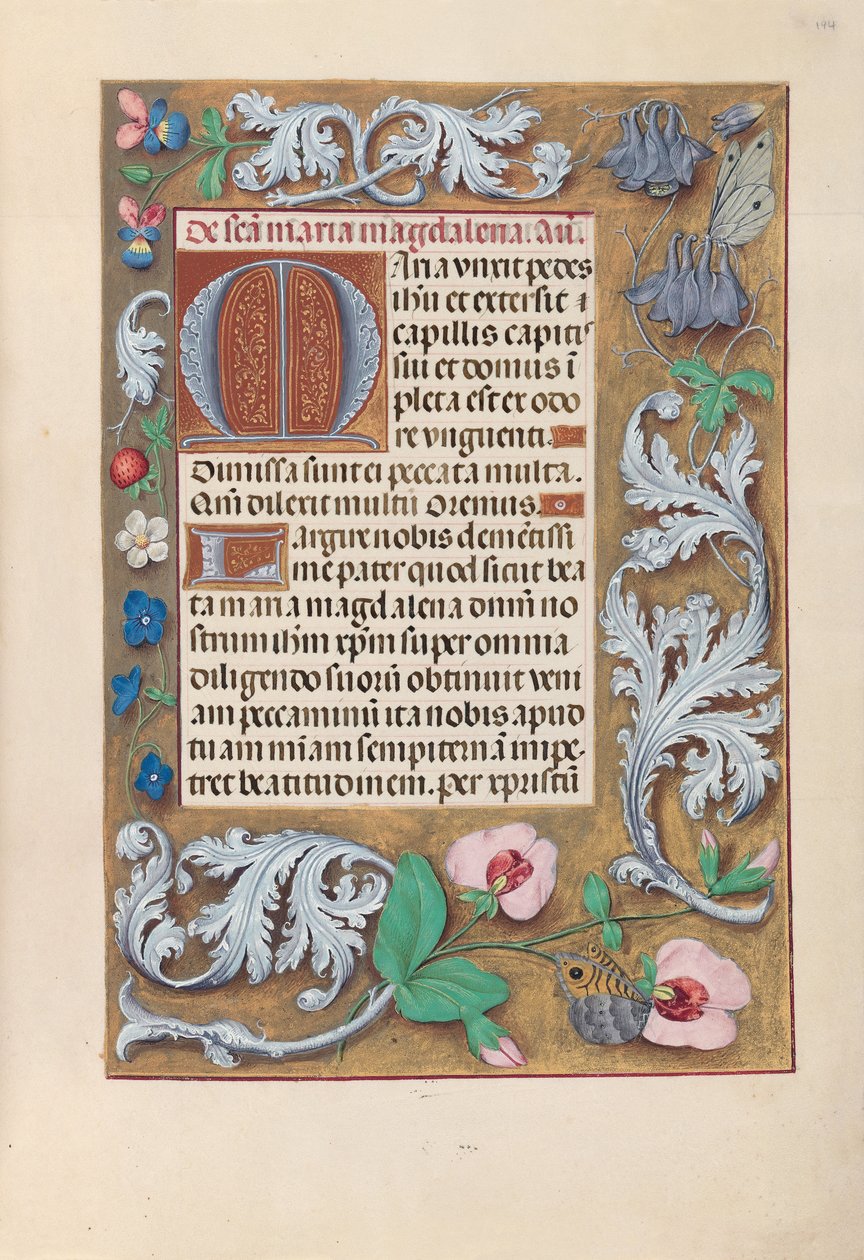 Godziny królowej Izabeli Katolickiej, królowej Hiszpanii: Fol. 194r, ok. 1500. autorstwa Master of the First Prayerbook of Maximillian