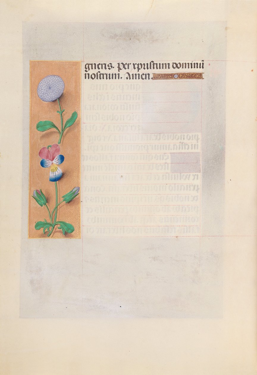 Godziny królowej Izabeli Katolickiej, królowej Hiszpanii: Fol. 196v, ok. 1500. autorstwa Master of the First Prayerbook of Maximillian