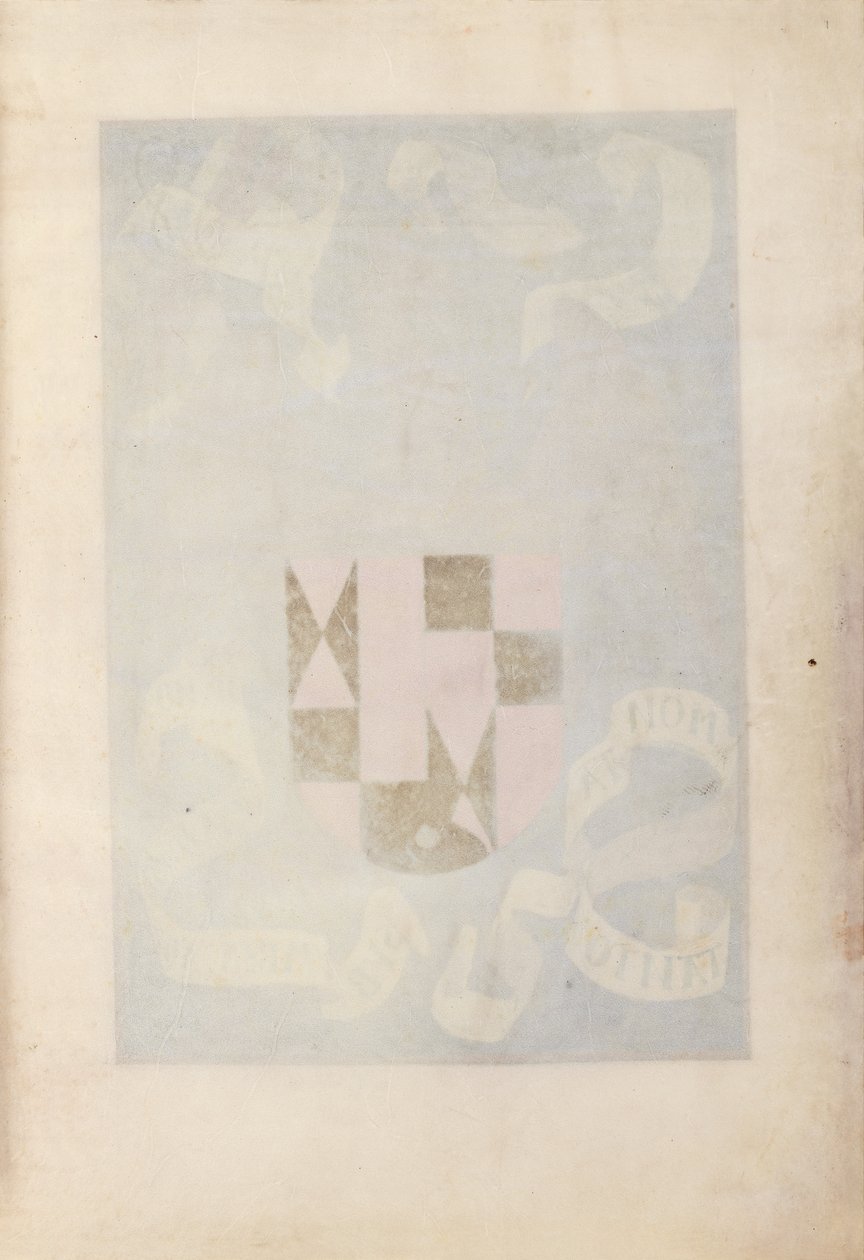 Godziny królowej Izabeli Katolickiej, królowej Hiszpanii: Fol. 1r, ok. 1500. autorstwa Master of the First Prayerbook of Maximillian