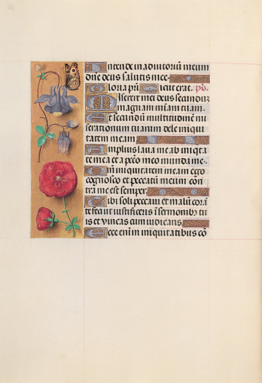 Godziny królowej Izabeli Katolickiej, królowej Hiszpanii: Fol. 204v, ok. 1500. autorstwa Master of the First Prayerbook of Maximillian