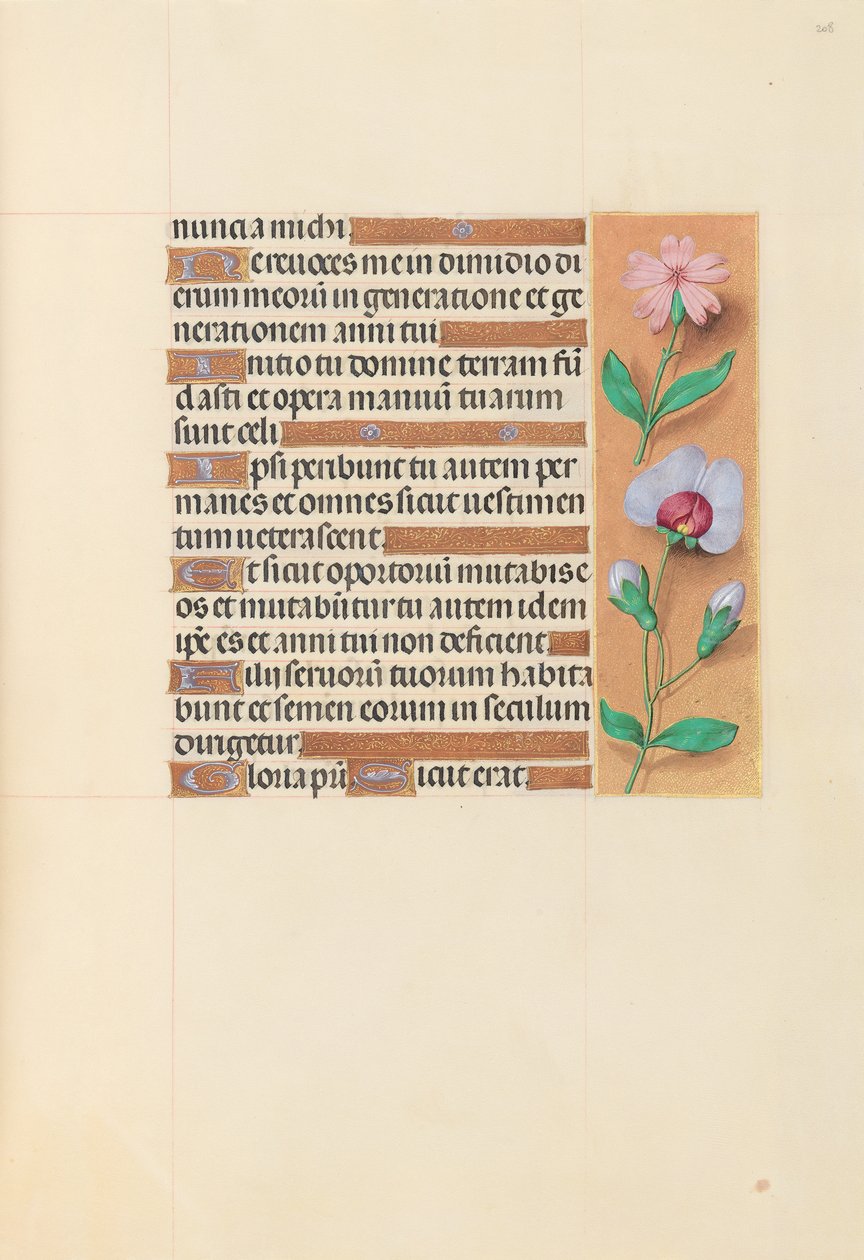 Godziny królowej Izabeli Katolickiej, królowej Hiszpanii: Fol. 208r, ok. 1500. autorstwa Master of the First Prayerbook of Maximillian