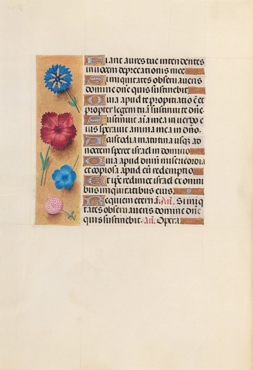 Godziny królowej Izabeli Katolickiej, królowej Hiszpanii: Fol. 222v, ok. 1500. autorstwa Master of the First Prayerbook of Maximillian