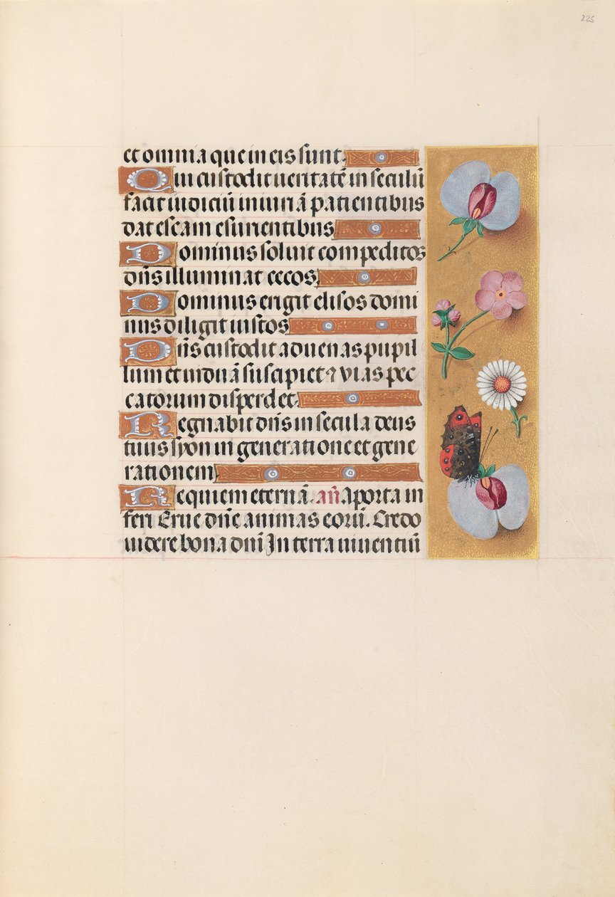 Godziny królowej Izabeli Katolickiej, królowej Hiszpanii: Fol. 225r, ok. 1500. autorstwa Master of the First Prayerbook of Maximillian