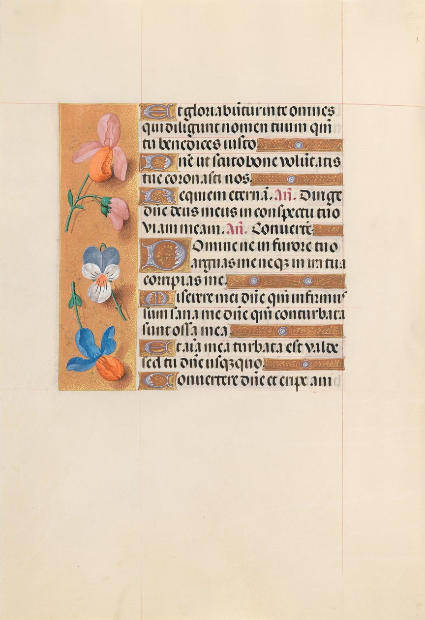 Godziny królowej Izabeli Katolickiej, królowej Hiszpanii: Fol. 228v, ok. 1500. autorstwa Master of the First Prayerbook of Maximillian
