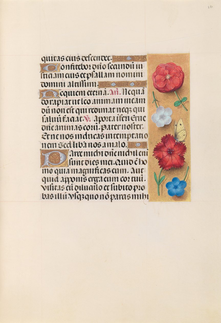 Godziny królowej Izabeli Katolickiej, królowej Hiszpanii: Fol. 231r, ok. 1500. autorstwa Master of the First Prayerbook of Maximillian