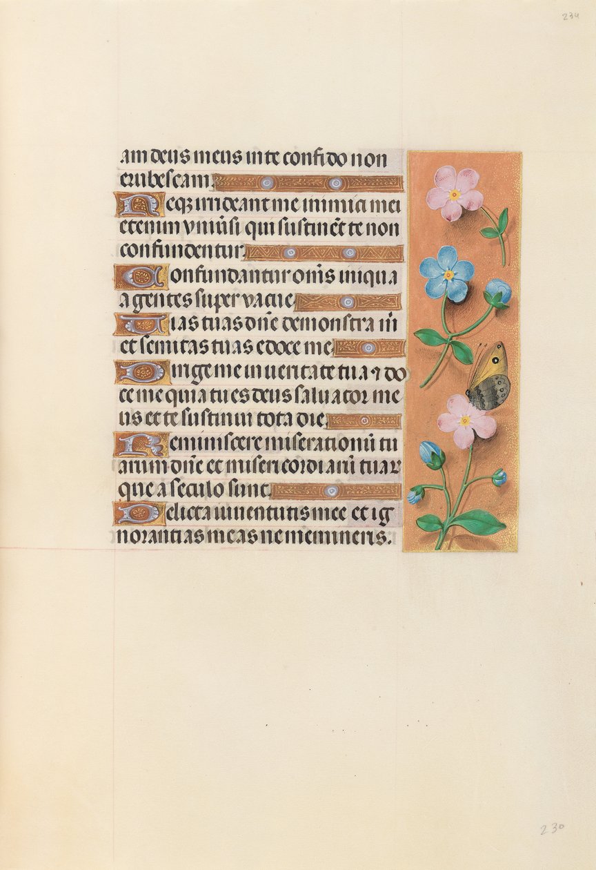 Godziny królowej Izabeli Katolickiej, królowej Hiszpanii: Fol. 234r, ok. 1500. autorstwa Master of the First Prayerbook of Maximillian