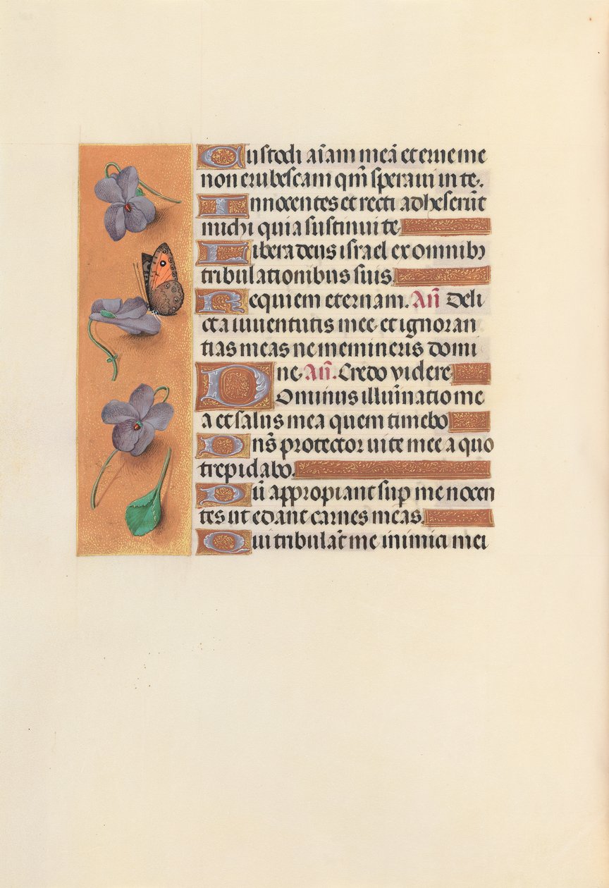 Godziny królowej Izabeli Katolickiej, królowej Hiszpanii: Fol. 235v, ok. 1500. autorstwa Master of the First Prayerbook of Maximillian