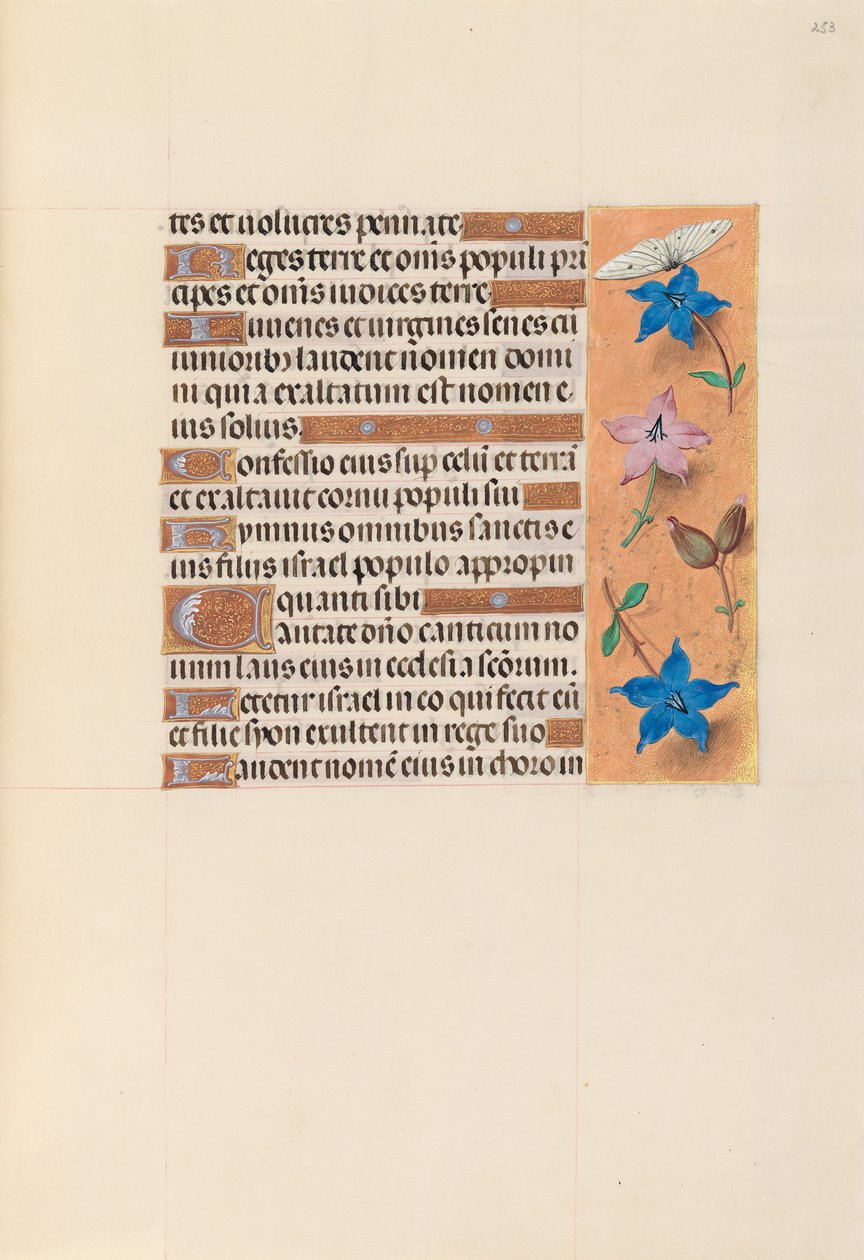 Godziny królowej Izabeli Katolickiej, królowej Hiszpanii: Fol. 253r, ok. 1500. autorstwa Master of the First Prayerbook of Maximillian