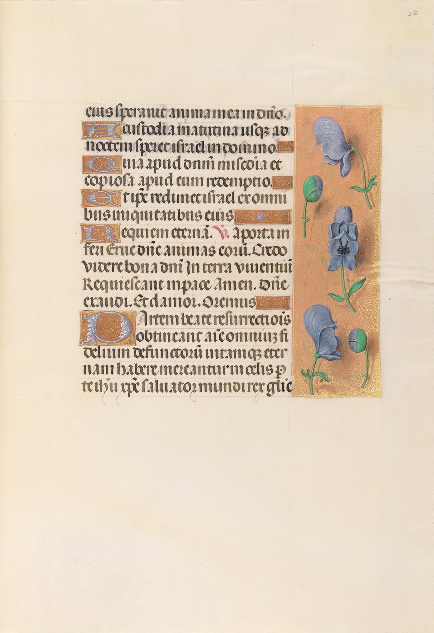 Godziny królowej Izabeli Katolickiej, królowej Hiszpanii: Fol. 256r, ok. 1500. autorstwa Master of the First Prayerbook of Maximillian