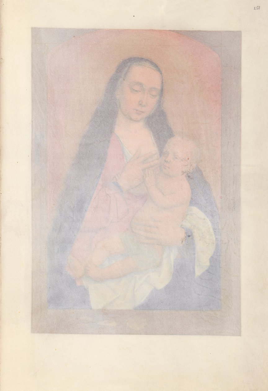 Godziny królowej Izabeli Katolickiej, królowej Hiszpanii: Fol. 257r, ok. 1500. autorstwa Master of the First Prayerbook of Maximillian