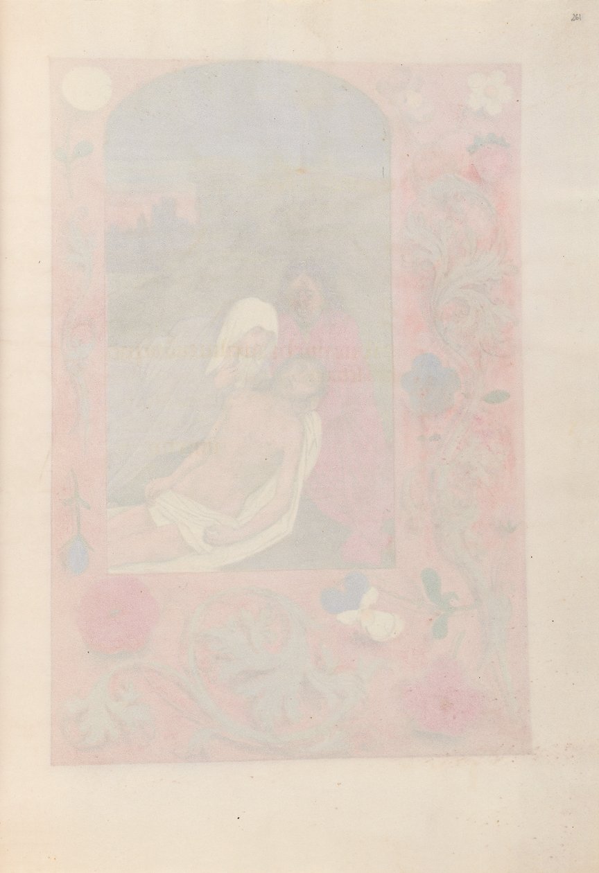 Godziny królowej Izabeli Katolickiej, królowej Hiszpanii: Fol. 261r, ok. 1500. autorstwa Master of the First Prayerbook of Maximillian