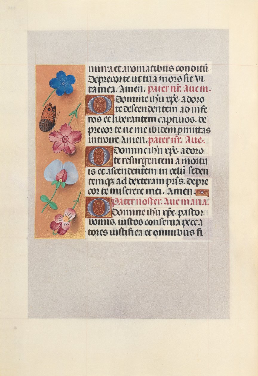 Godziny królowej Izabeli Katolickiej, królowej Hiszpanii: Fol. 265v, ok. 1500. autorstwa Master of the First Prayerbook of Maximillian
