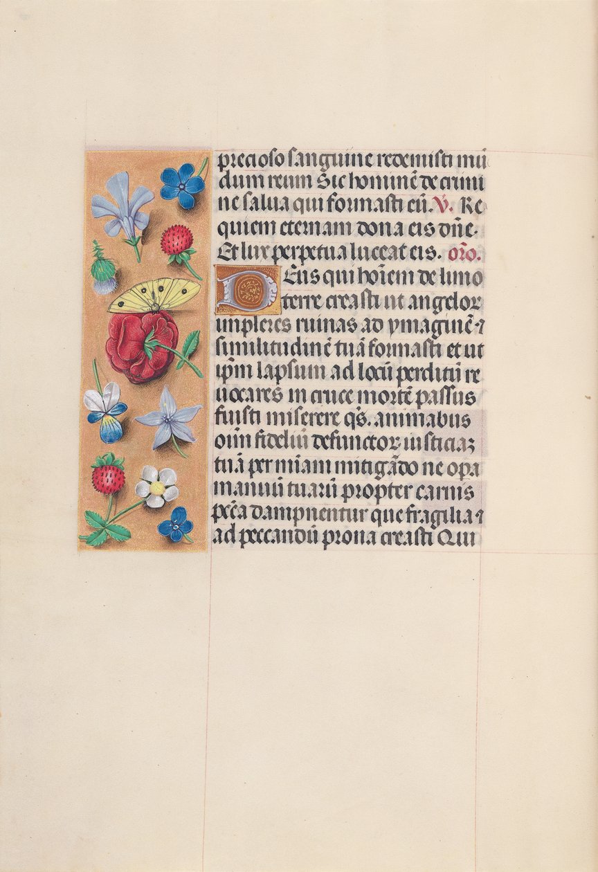 Godziny królowej Izabeli Katolickiej, królowej Hiszpanii: Fol. 29v, ok. 1500. autorstwa Master of the First Prayerbook of Maximillian