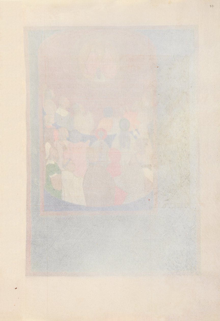 Godziny królowej Izabeli Katolickiej, królowej Hiszpanii: Fol. 37r, ok. 1500. autorstwa Master of the First Prayerbook of Maximillian