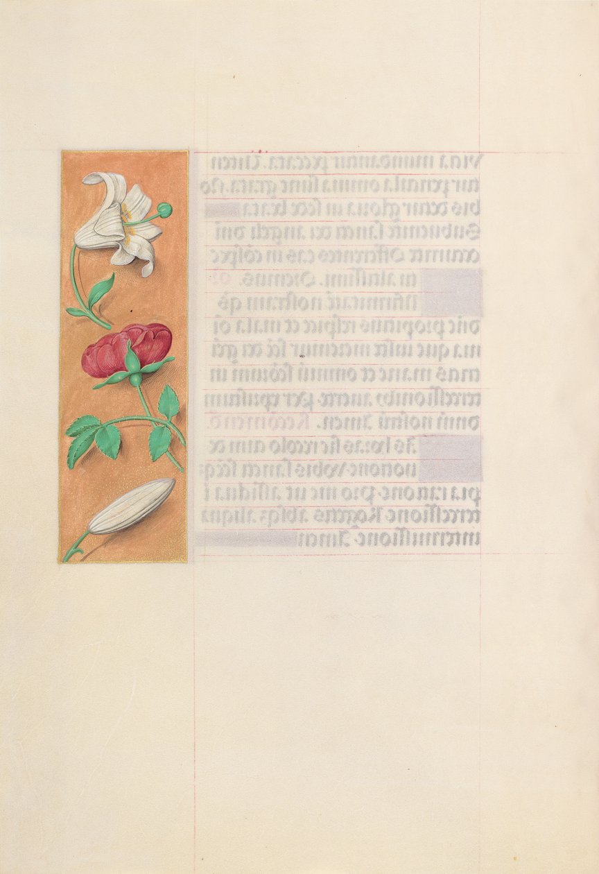 Godziny królowej Izabeli Katolickiej, królowej Hiszpanii: Fol. 42v, ok. 1500. autorstwa Master of the First Prayerbook of Maximillian