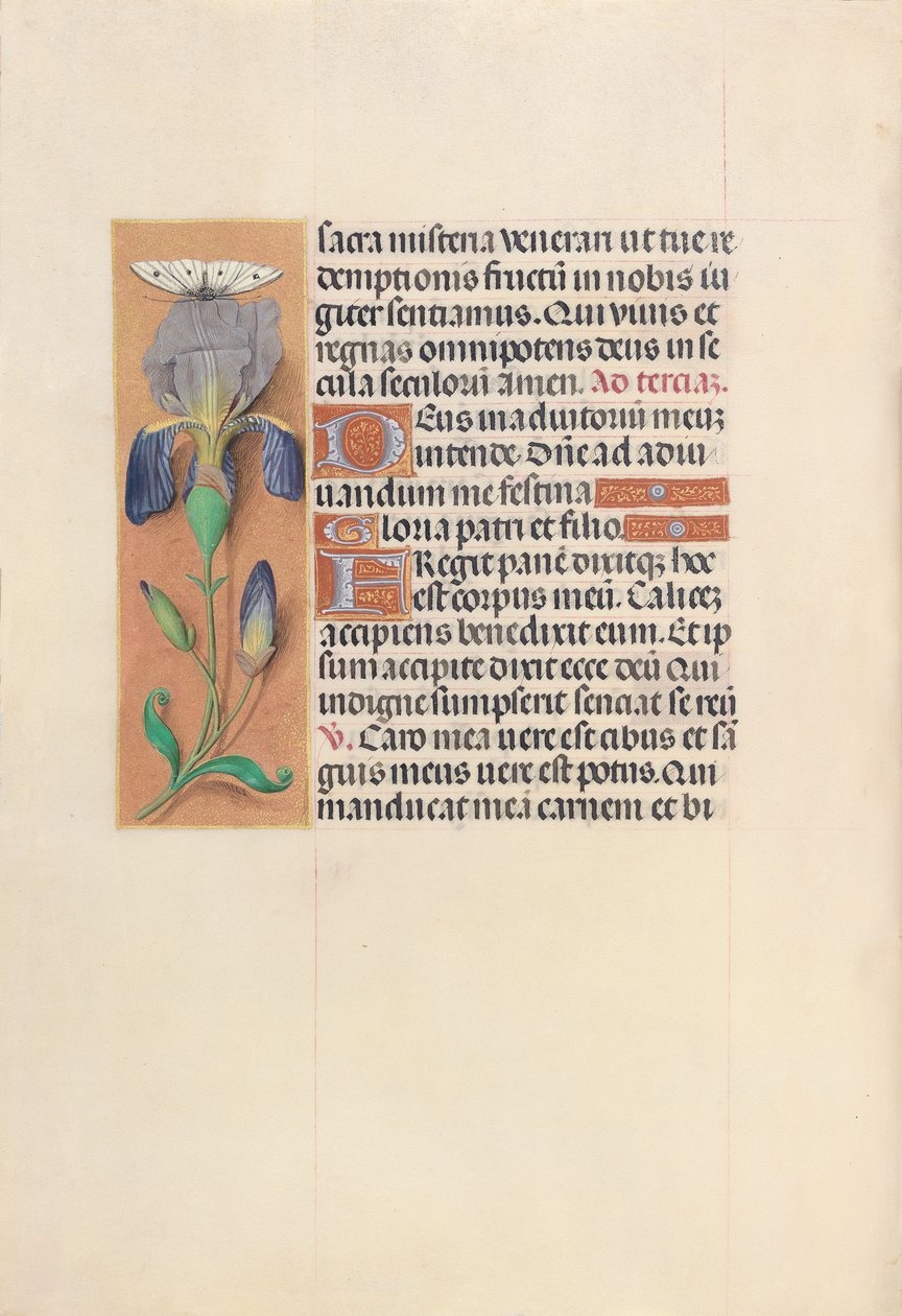 Godziny królowej Izabeli Katolickiej, królowej Hiszpanii: Fol. 45v, ok. 1500. autorstwa Master of the First Prayerbook of Maximillian