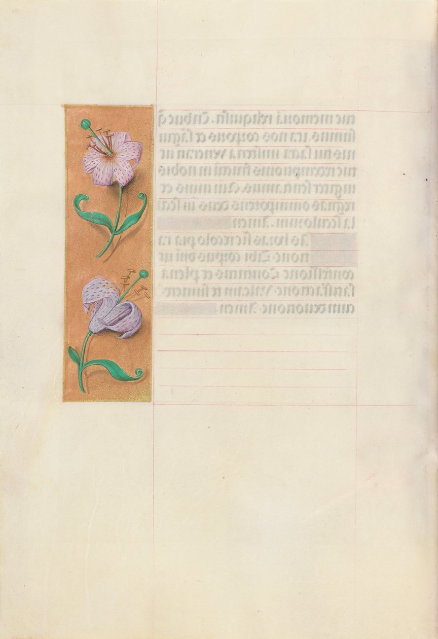Godziny królowej Izabeli Katolickiej, królowej Hiszpanii: Fol. 49v, ok. 1500. autorstwa Master of the First Prayerbook of Maximillian