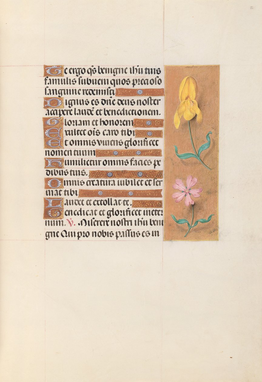 Godziny królowej Izabeli Katolickiej, królowej Hiszpanii: Fol. 56r, ok. 1500. autorstwa Master of the First Prayerbook of Maximillian