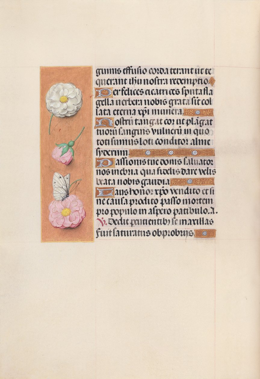 Godziny królowej Izabeli Katolickiej, królowej Hiszpanii: Fol. 58v, ok. 1500. autorstwa Master of the First Prayerbook of Maximillian