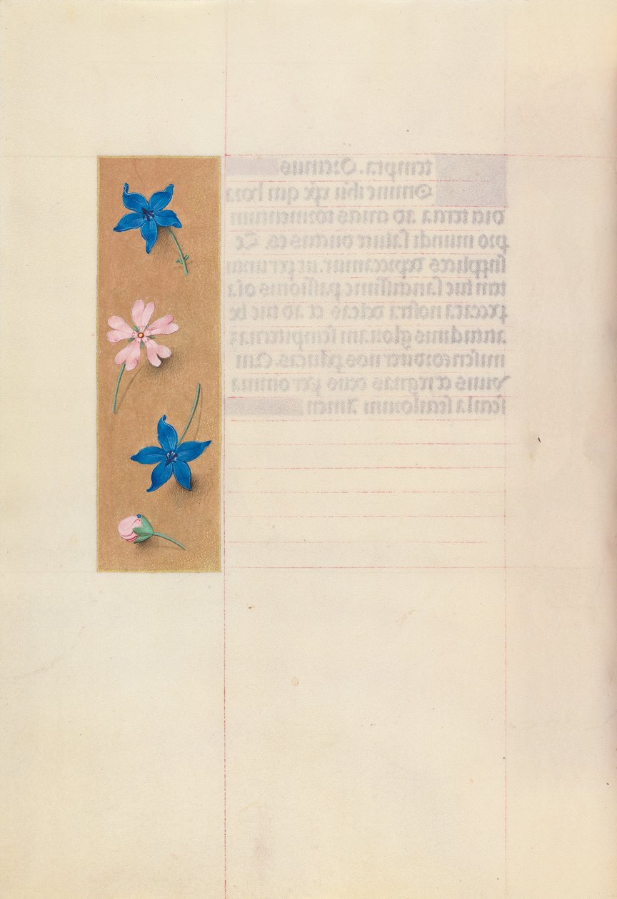 Godziny królowej Izabeli Katolickiej, królowej Hiszpanii: Fol. 65v, ok. 1500. autorstwa Master of the First Prayerbook of Maximillian