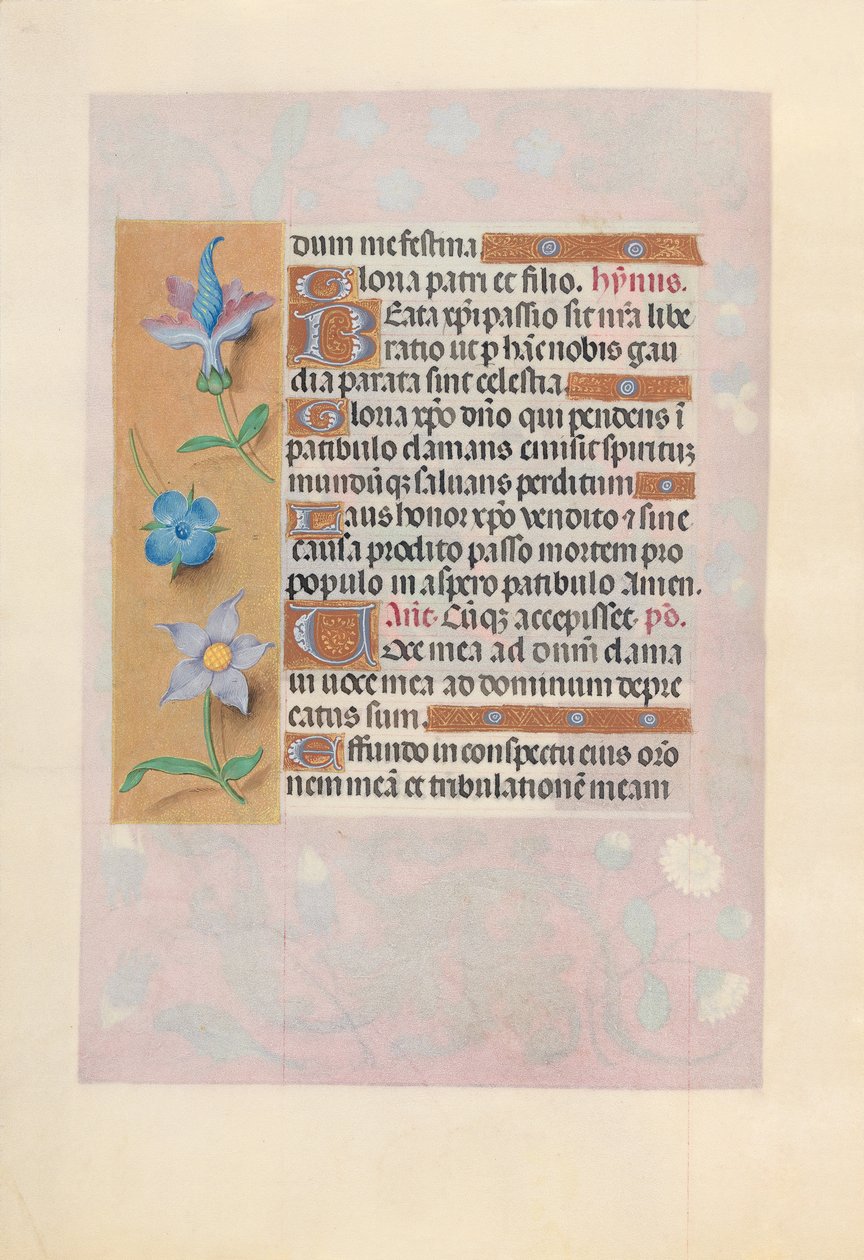 Godziny królowej Izabeli Katolickiej, królowej Hiszpanii: Fol. 69v, ok. 1500. autorstwa Master of the First Prayerbook of Maximillian