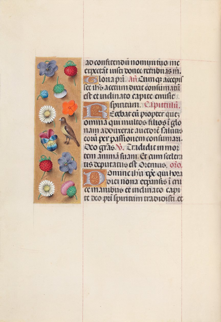 Godziny królowej Izabeli Katolickiej, królowej Hiszpanii: Fol. 70v, ok. 1500. autorstwa Master of the First Prayerbook of Maximillian