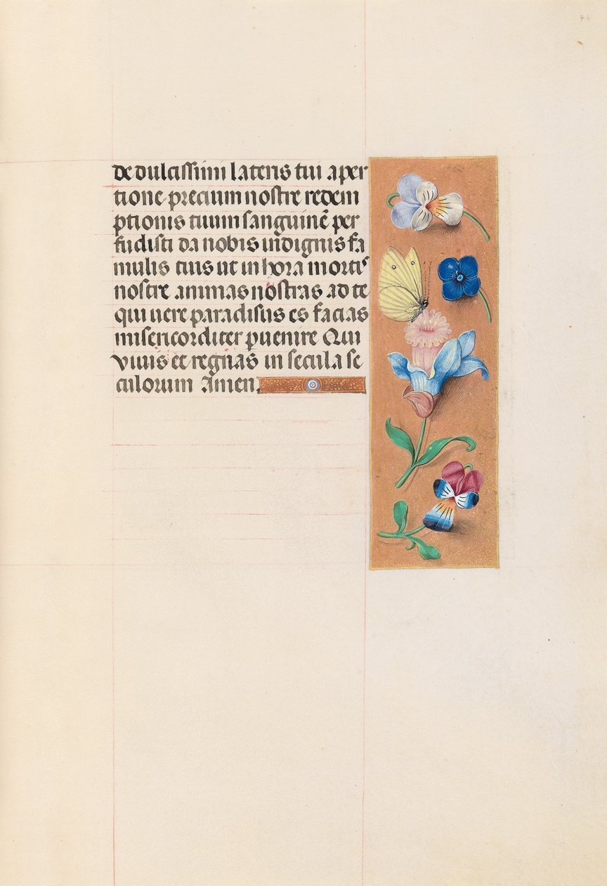 Godziny królowej Izabeli Katolickiej, królowej Hiszpanii: Fol. 71r, ok. 1500. autorstwa Master of the First Prayerbook of Maximillian