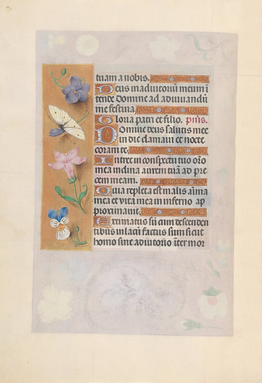 Godziny królowej Izabeli Katolickiej, królowej Hiszpanii: Fol. 77v, ok. 1500. autorstwa Master of the First Prayerbook of Maximillian