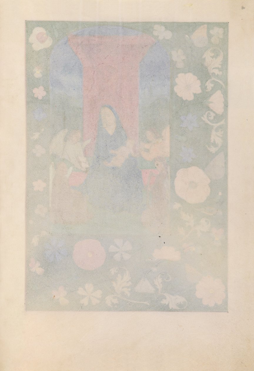Godziny królowej Izabeli Katolickiej, królowej Hiszpanii: Fol. 80r, ok. 1500. autorstwa Master of the First Prayerbook of Maximillian