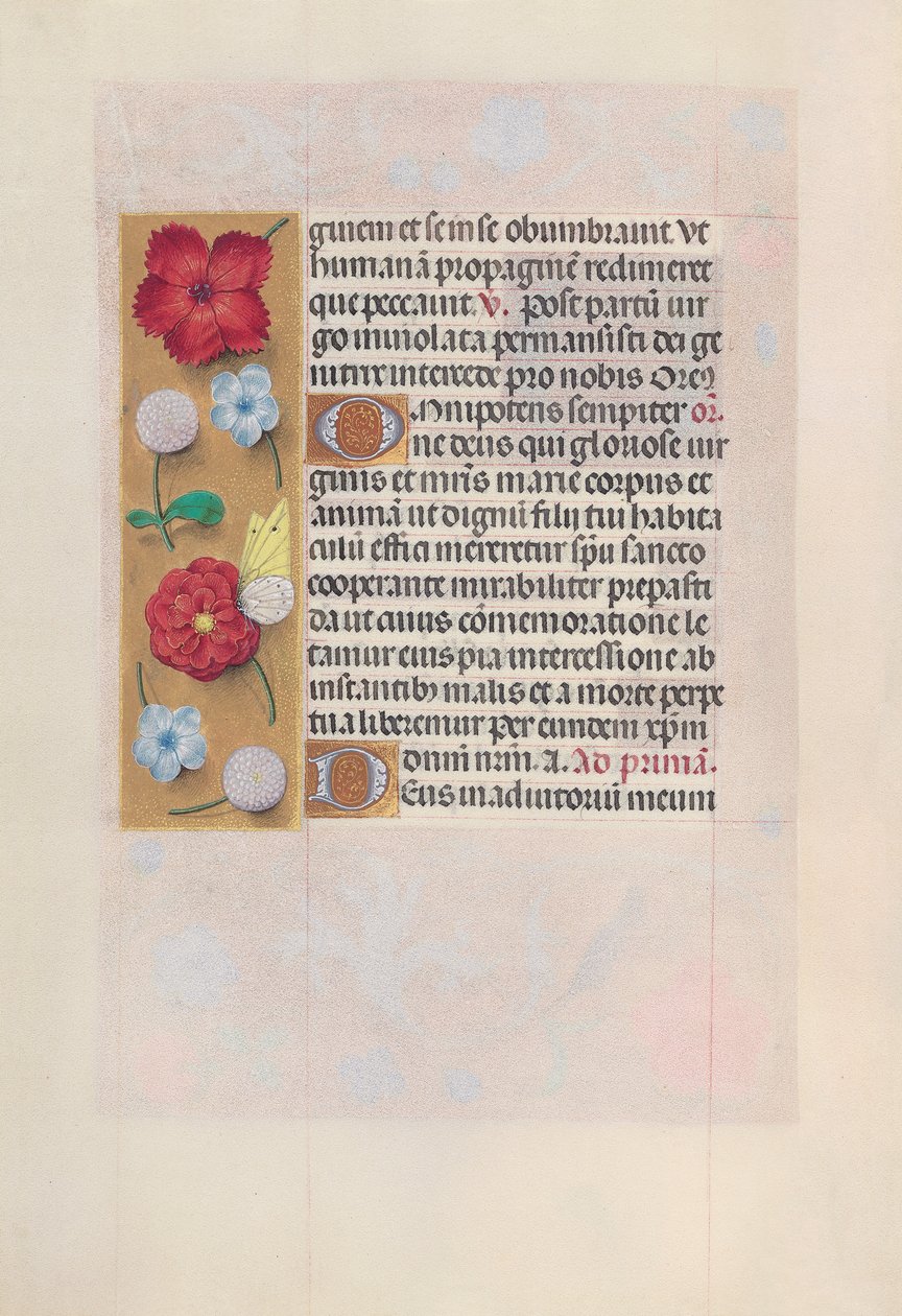 Godziny królowej Izabeli Katolickiej, królowej Hiszpanii: Fol. 81v, ok. 1500. autorstwa Master of the First Prayerbook of Maximillian