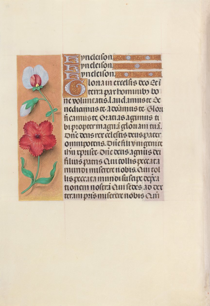 Godziny królowej Izabeli Katolickiej, królowej Hiszpanii: Fol. 89v, ok. 1500. autorstwa Master of the First Prayerbook of Maximillian