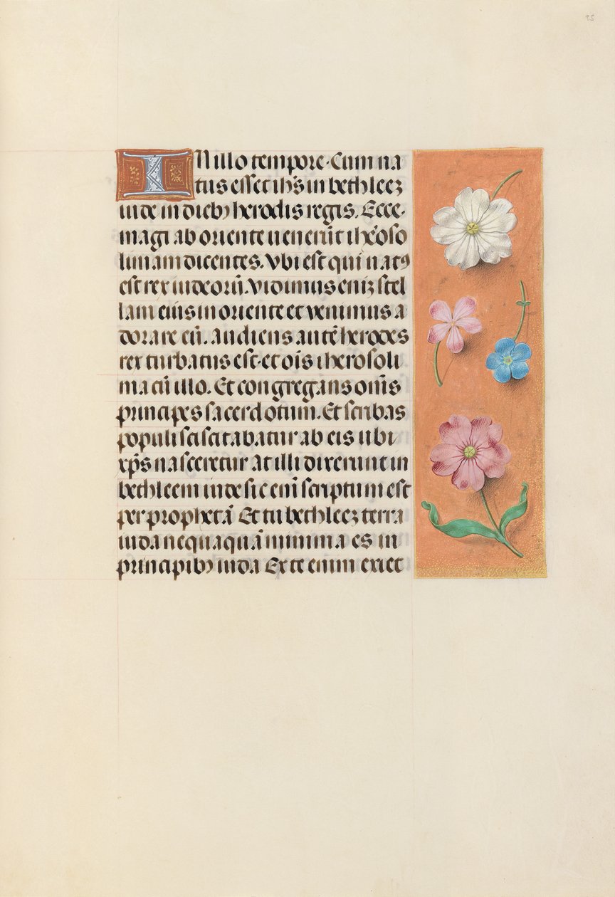 Godziny królowej Izabeli Katolickiej, królowej Hiszpanii: Fol. 95r, ok. 1500. autorstwa Master of the First Prayerbook of Maximillian