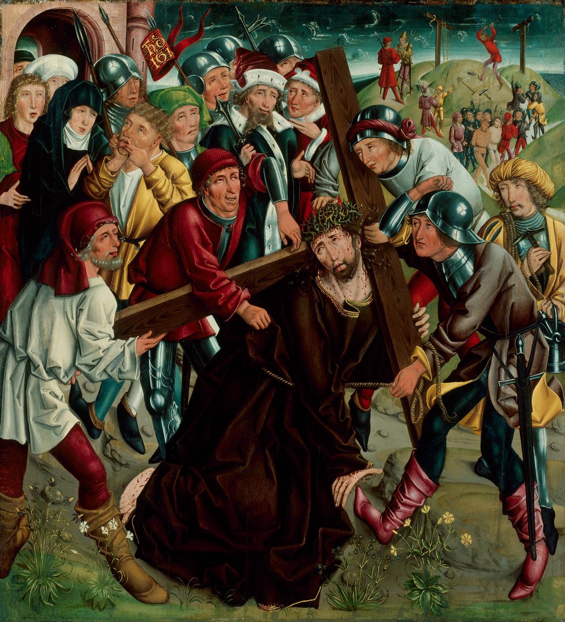Chrystus niosący krzyż autorstwa Master of the Freising Visitation