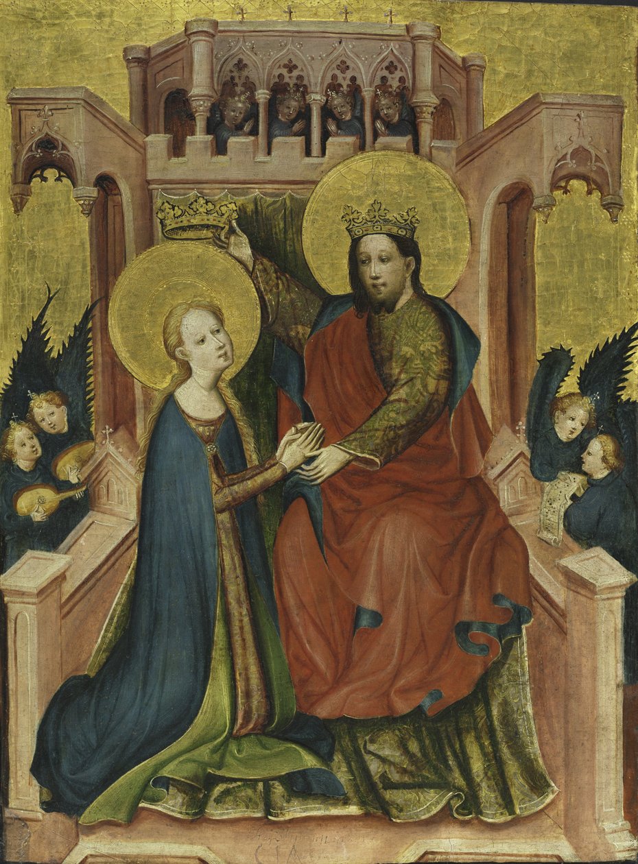 Koronacja Dziewicy autorstwa Master of the Fröndenberg Altarpiece