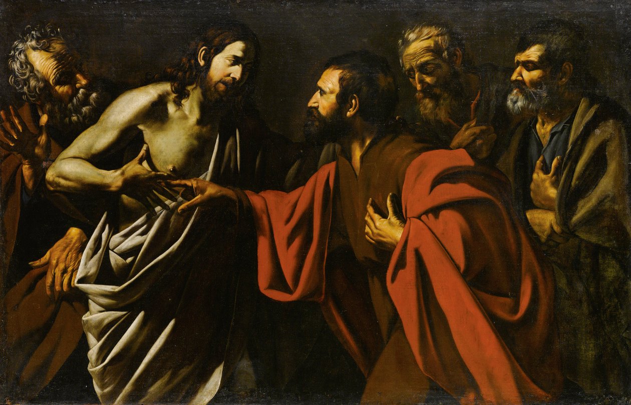 Niedowierzanie św. Tomasza autorstwa Master of the Gamblers