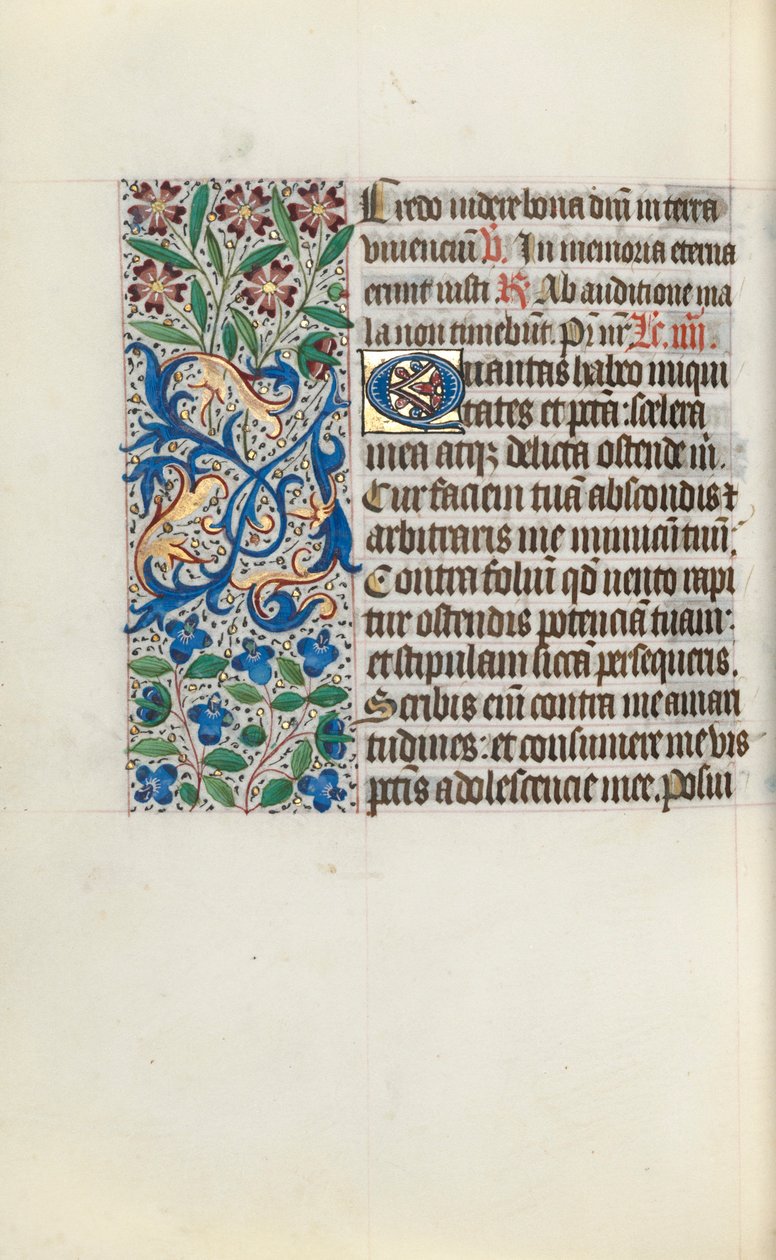 Księga godzin (użytkowanie Rouen): fol. 122v autorstwa Master of the Geneva Latini
