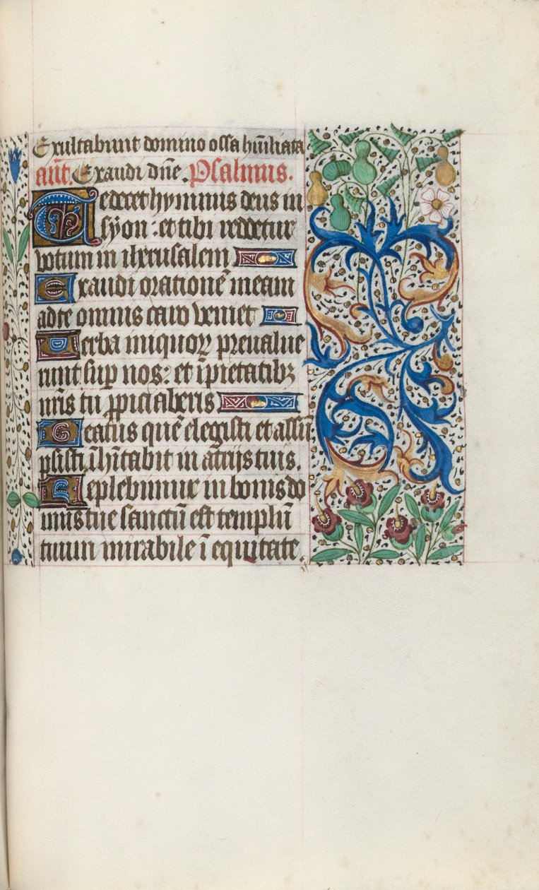 Księga godzin (użytkowanie Rouen): fol. 136r autorstwa Master of the Geneva Latini