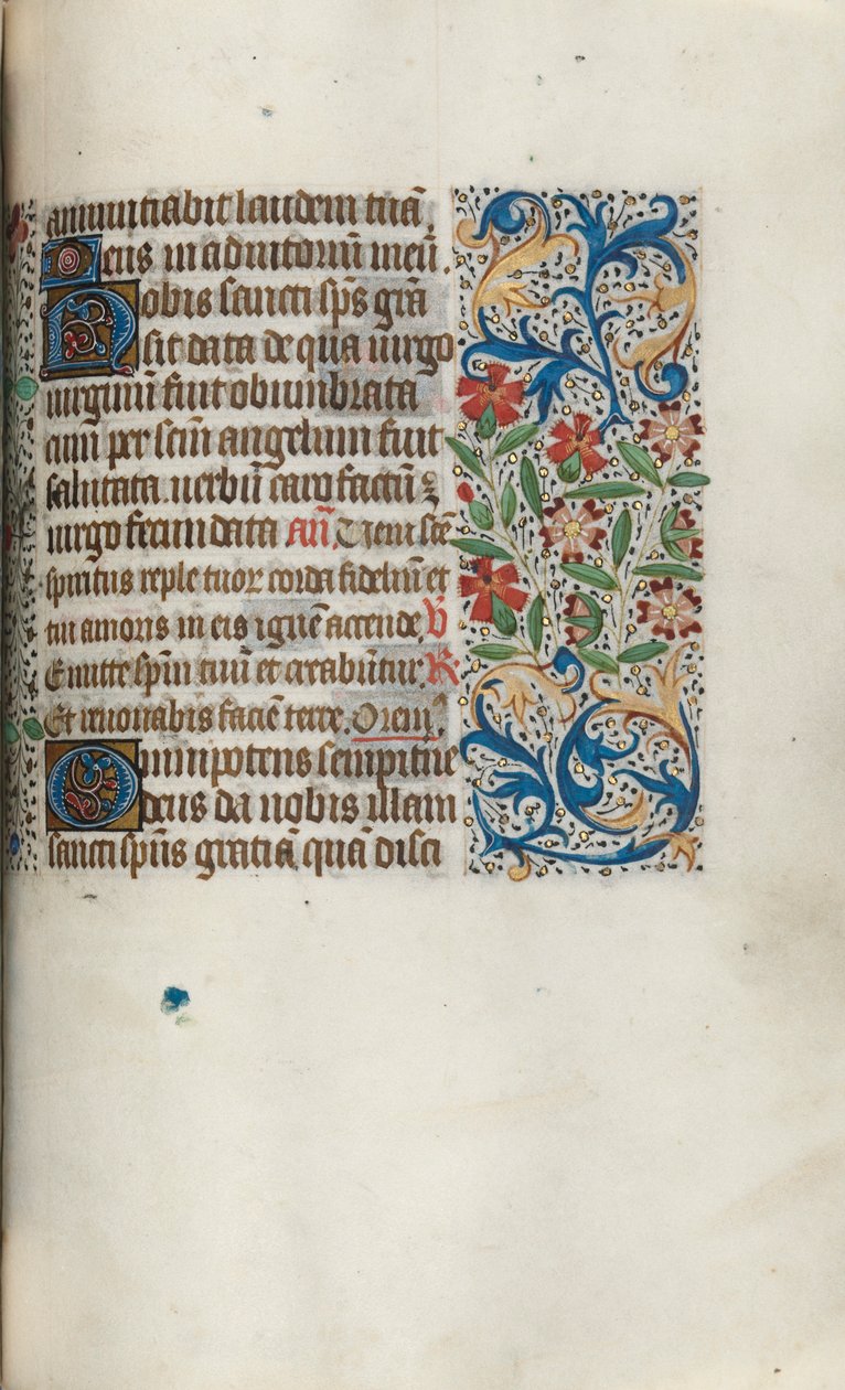 Księga godzin Korzystanie z Rouen: fol. 100r, ok. 1470. autorstwa Master of the Geneva Latini