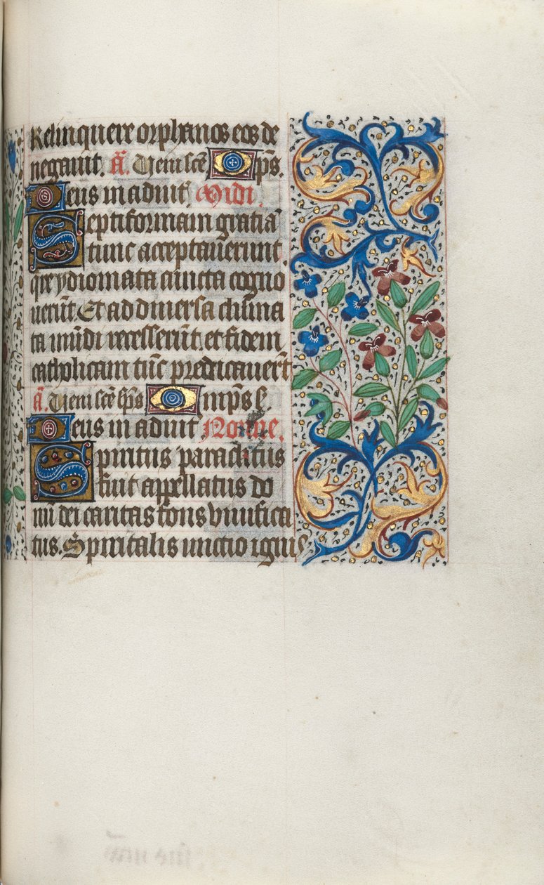 Księga godzin Korzystanie z Rouen: fol. 101r, ok. 1470. autorstwa Master of the Geneva Latini