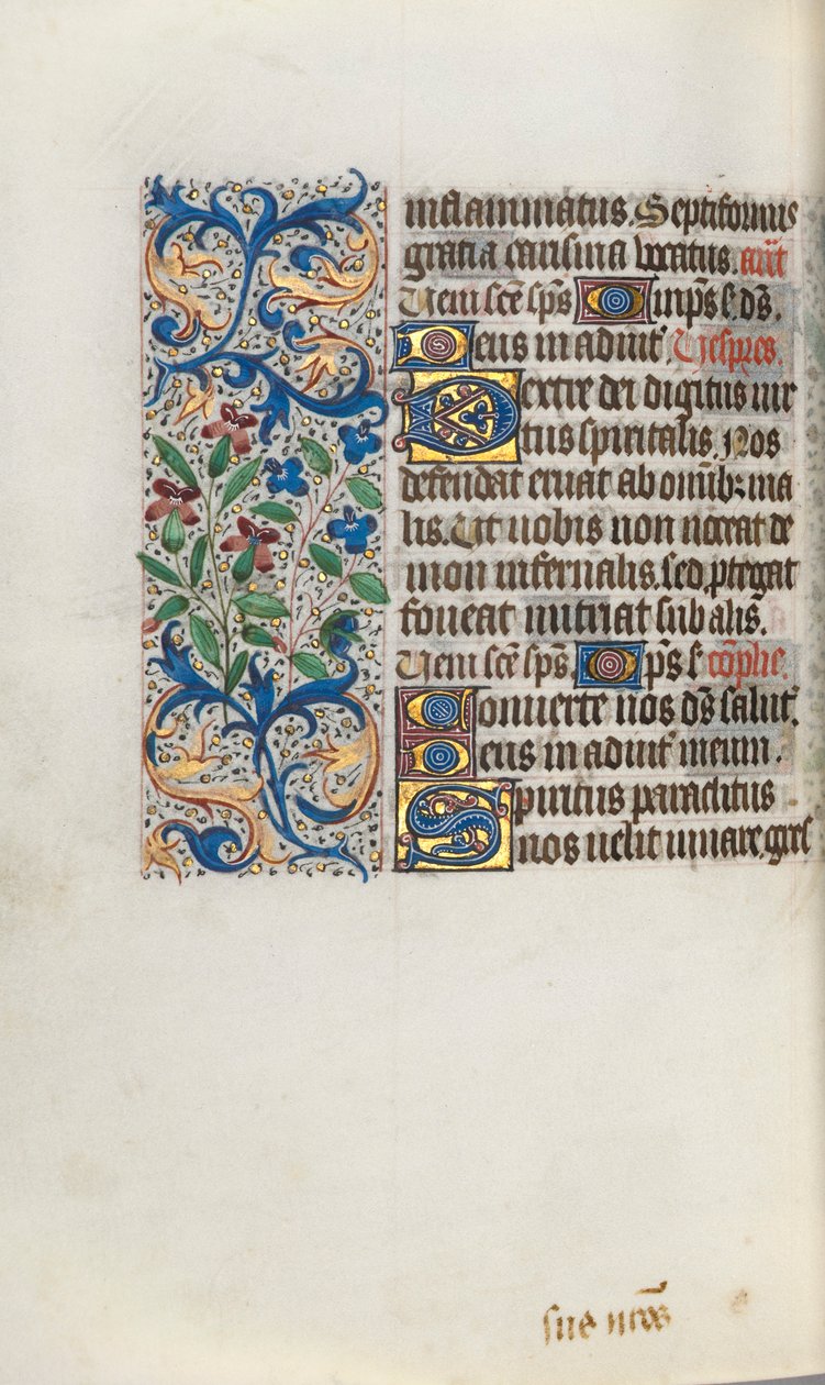 Księga godzin Korzystanie z Rouen: fol. 101v, ok. 1470. autorstwa Master of the Geneva Latini