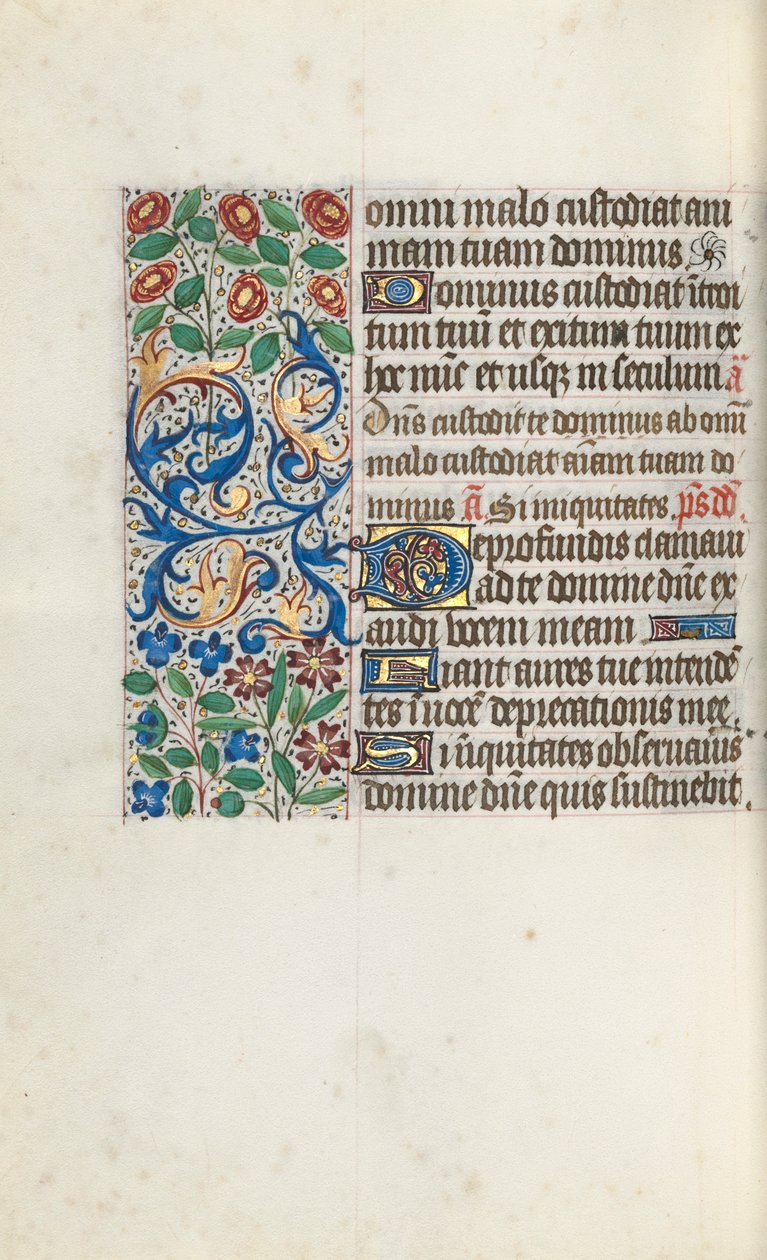 Księga godzin Korzystanie z Rouen: fol. 105v, ok. 1470. autorstwa Master of the Geneva Latini