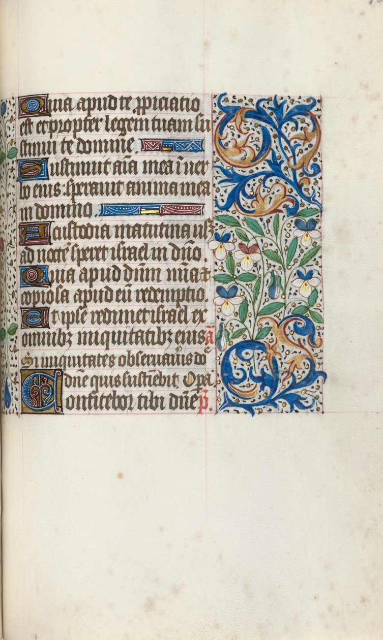 Księga godzin Korzystanie z Rouen: fol. 106r, ok. 1470. autorstwa Master of the Geneva Latini