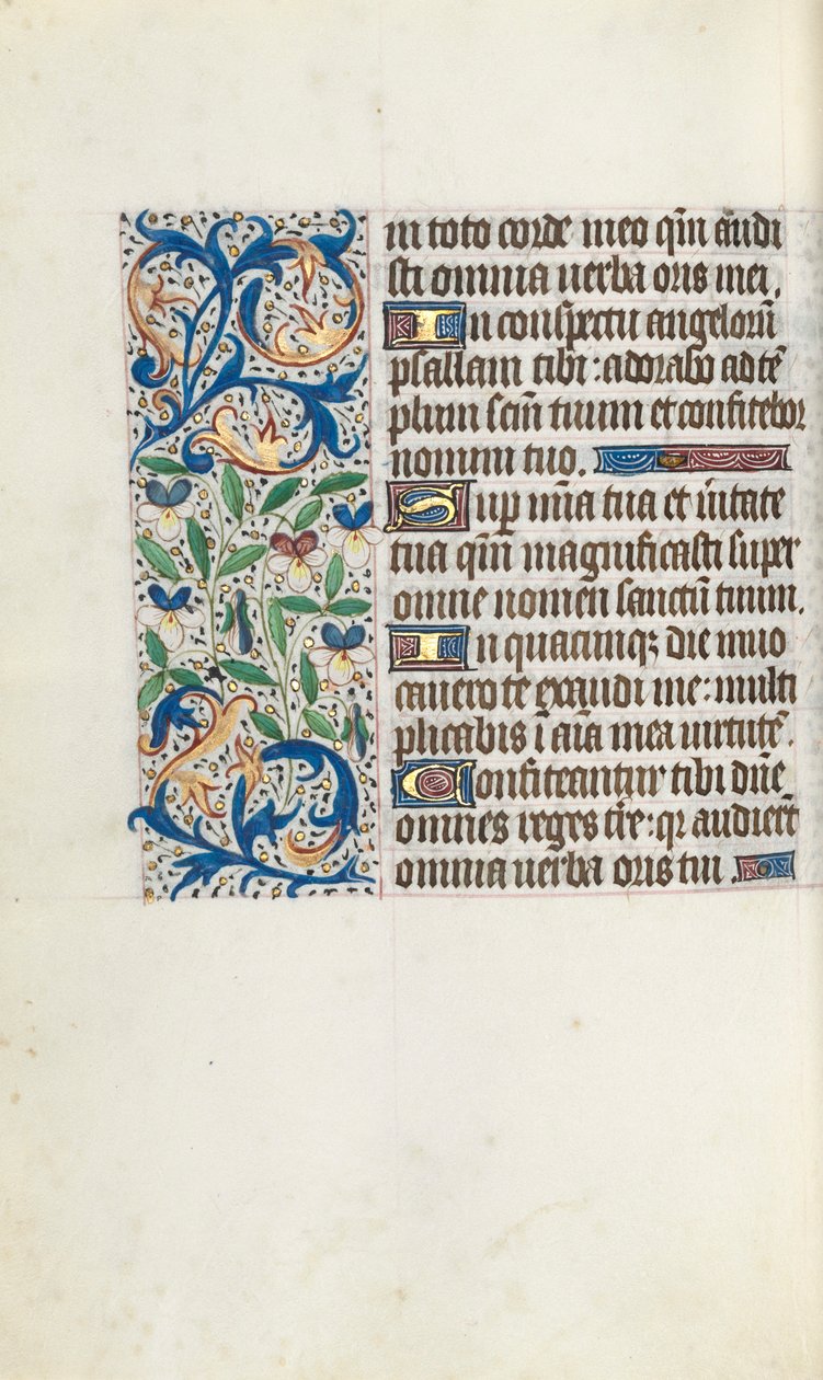 Księga godzin Korzystanie z Rouen: fol. 106r, ok. 1470. autorstwa Master of the Geneva Latini