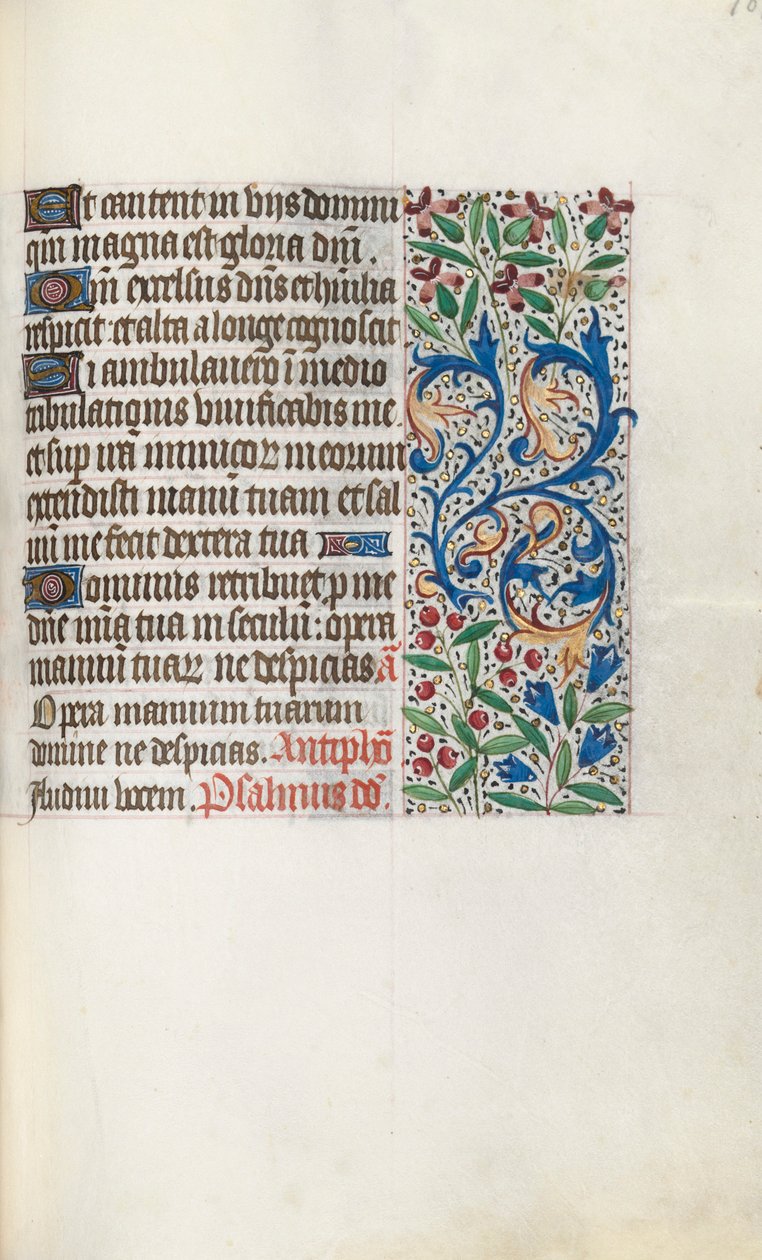 Księga godzin Korzystanie z Rouen: fol. 107r, ok. 1470. autorstwa Master of the Geneva Latini