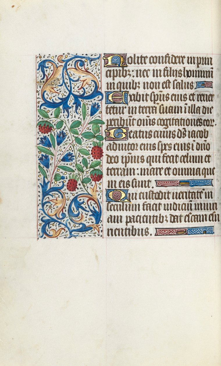 Księga godzin Korzystanie z Rouen: fol. 108v, ok. 1470. autorstwa Master of the Geneva Latini