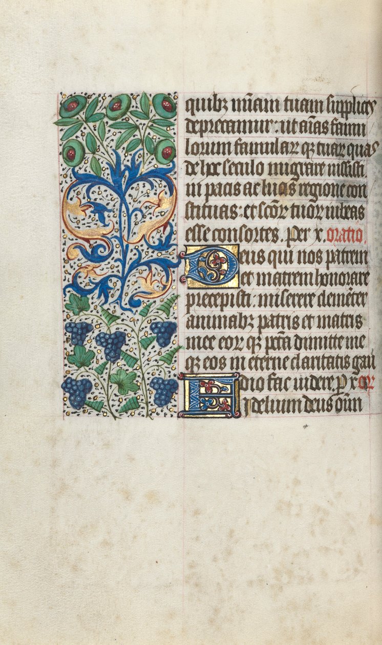 Księga godzin Korzystanie z Rouen: fol. 109v, ok. 1470. autorstwa Master of the Geneva Latini
